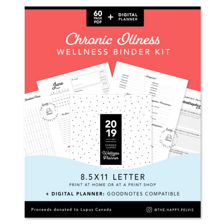 Chronic Illness & Wellness Planner Kit (Printable)