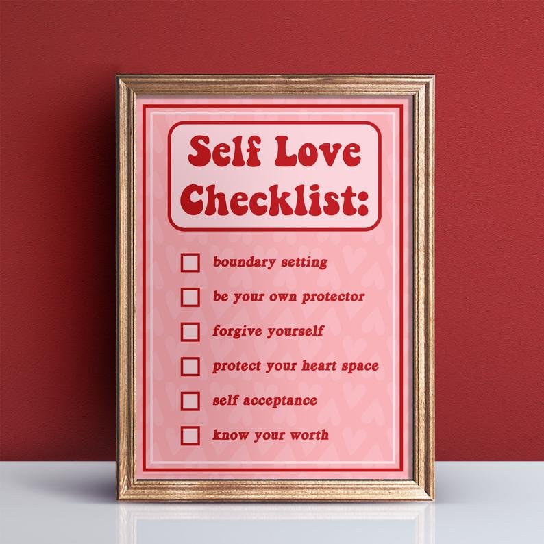 self-love as medicine
self-love checklist